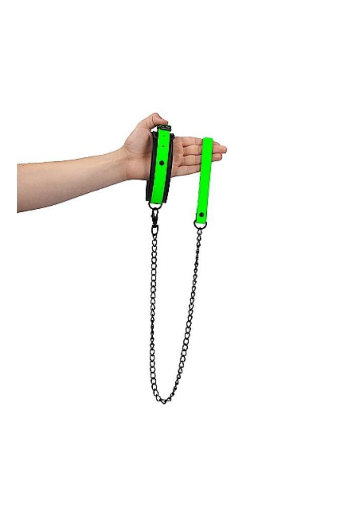 Ouch by Shots Toys - Collar and Leash - Glow in the Dark - Stag Shop