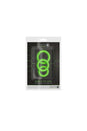 Ouch by Shots Toys - 3 pc Cock Ring Set - Glow in the Dark - Stag Shop