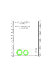 Ouch by Shots Toys - 2 pc Cock Ring Set - Glow in the Dark - Stag Shop