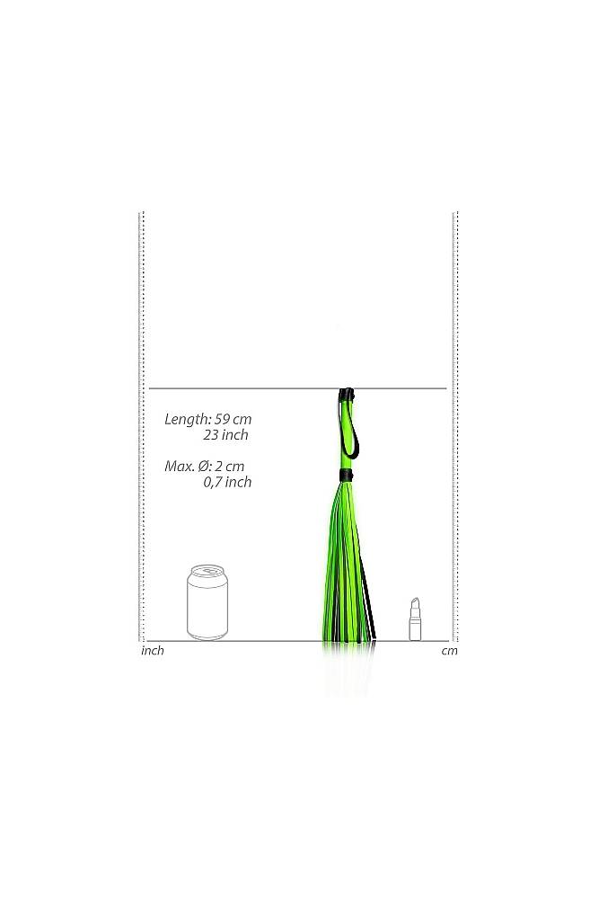 Ouch by Shots Toys - Flogger - Glow in the Dark - Stag Shop