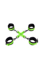 Ouch by Shots Toys - Hand & Ankle Cuffs with Hogtie - Glow in the Dark - Stag Shop