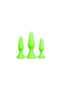 Ouch by Shots Toys - Butt Plug Set - Glow in the Dark - Stag Shop