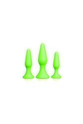 Ouch by Shots Toys - Butt Plug Set - Glow in the Dark - Stag Shop