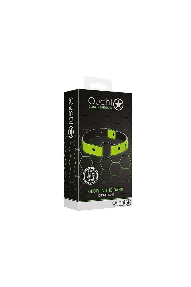 Ouch by Shots Toys - O-Ring Gag - Glow in the Dark - Stag Shop
