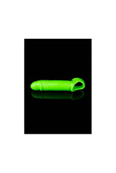 Ouch by Shots Toys - Smooth Stretchy Penis Sleeve with Ball Strap - Glow in the Dark - Stag Shop
