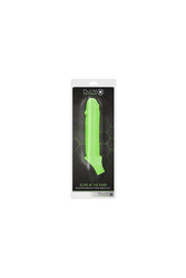 Ouch by Shots Toys - Smooth Stretchy Penis Sleeve with Ball Strap - Glow in the Dark - Stag Shop