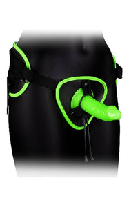 Thumbnail for Ouch by Shots - Strap-on Harness & Dildo Set - Glow in the Dark - Stag Shop