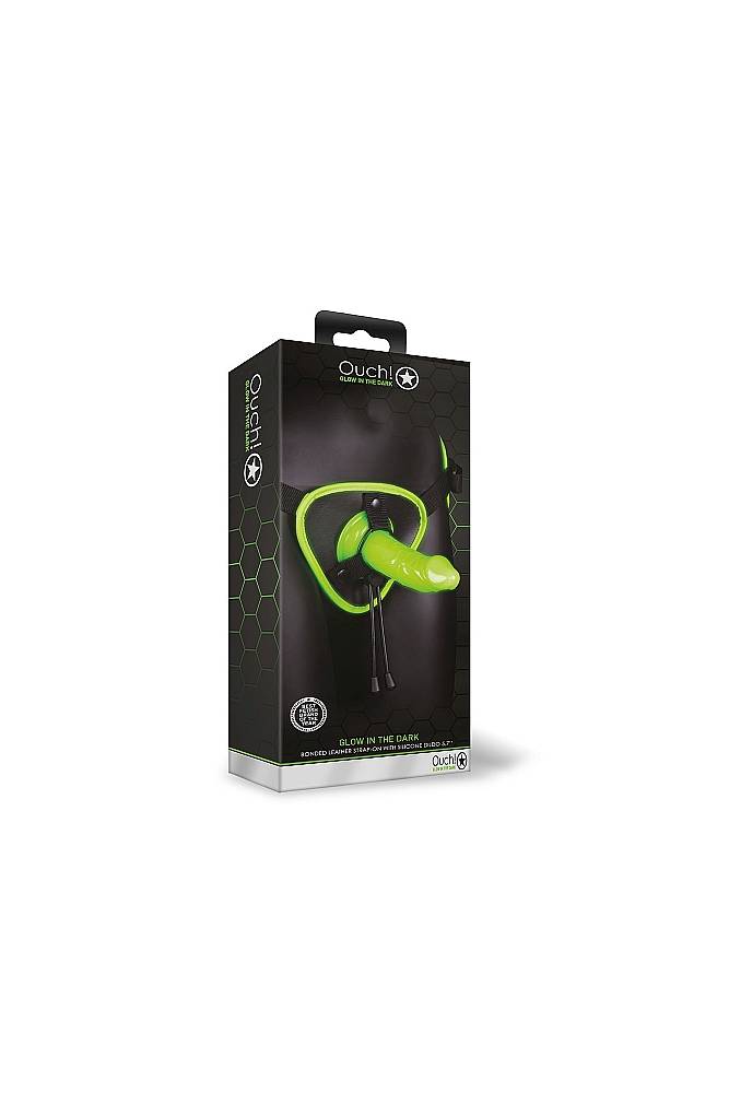 Ouch by Shots - Strap-on Harness & Dildo Set - Glow in the Dark - Stag Shop