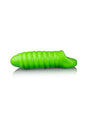 Ouch by Shots Toys - Swirl Thick Stretchy Penis Sleeve with Ball Strap - Glow in the Dark - Stag Shop
