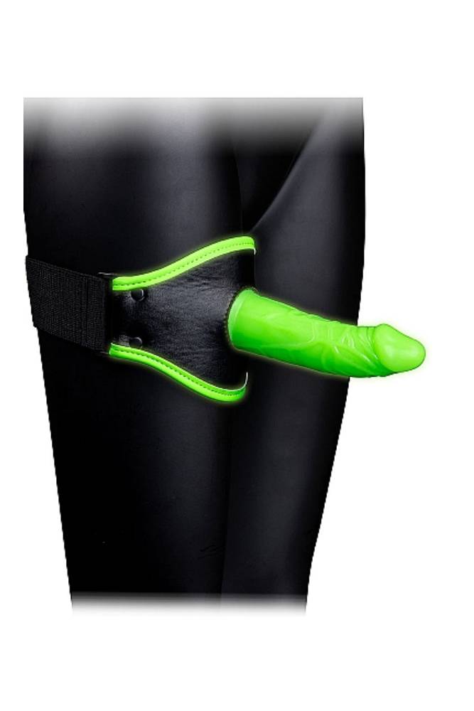 Ouch by Shots - Thigh Strap-on & Dildo Set - Glow in the Dark - Stag Shop