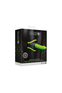 Thumbnail for Ouch by Shots - Thigh Strap-on & Dildo Set - Glow in the Dark - Stag Shop