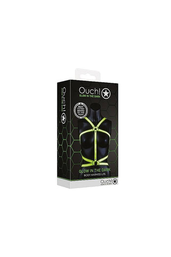 Ouch by Shots Toys - Body Harness - Glow in the Dark - Stag Shop