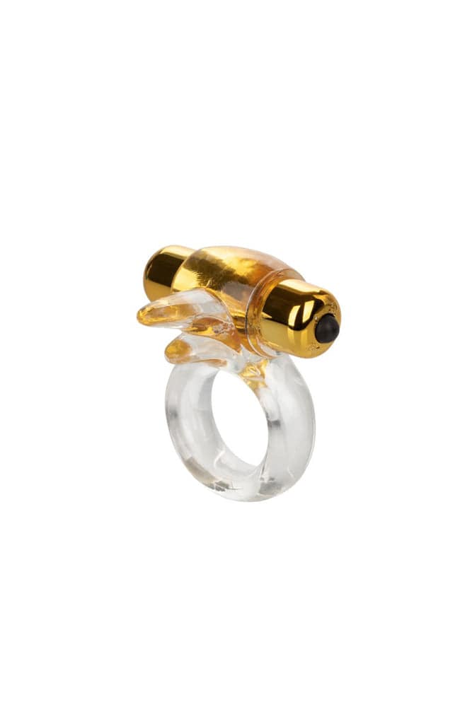 Cal Exotics - Couples Enhancer - Pure Gold Double Trouble Cock Ring - Stag Shop