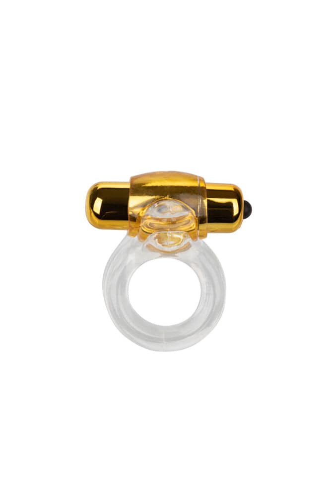 Cal Exotics - Couples Enhancer - Pure Gold Double Trouble Cock Ring - Stag Shop