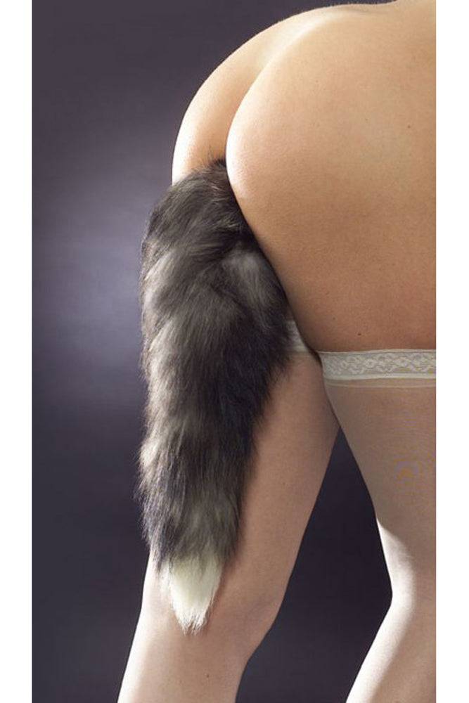 XR Brands - Tailz - Grey Fox Tail Anal Plug - Stag Shop