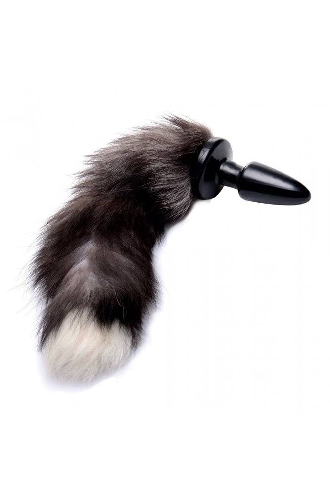 XR Brands - Tailz - Grey Fox Tail Anal Plug - Stag Shop