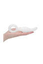 Shots Toys - Chrystalino - Gripper Glass Butt Plug - White - Stag Shop
