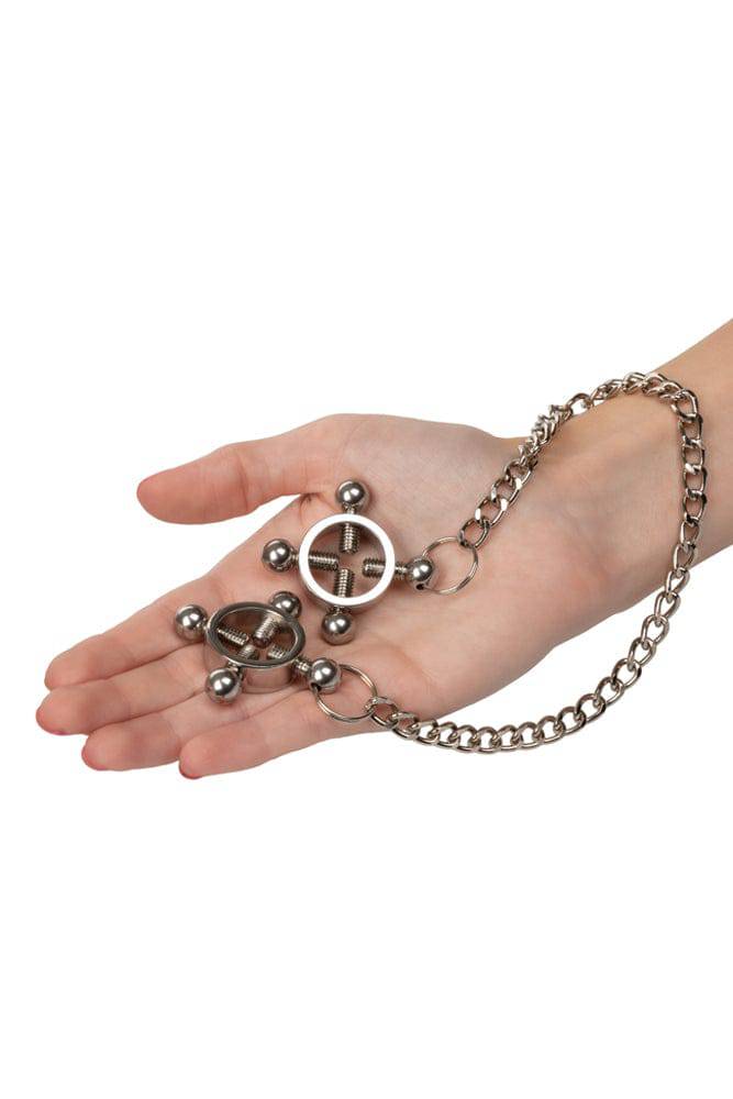 Cal Exotics - Nipple Grips - 4-Point Nipple Press With Chain - Stag Shop