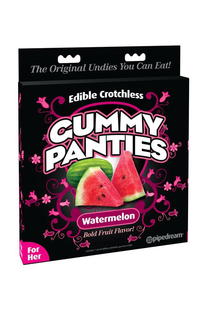 Pipedream - Edible Crotchless Gummy Panties - Watermelon - Stag Shop