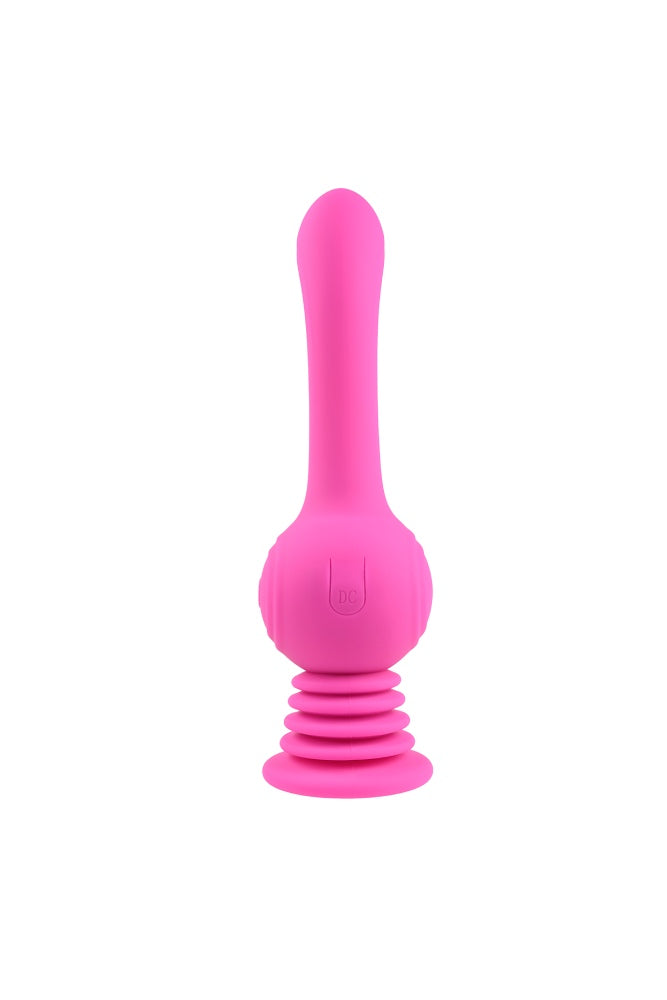 Evolved - Gyro Vibe with Suction Cup Base - Pink - Stag Shop