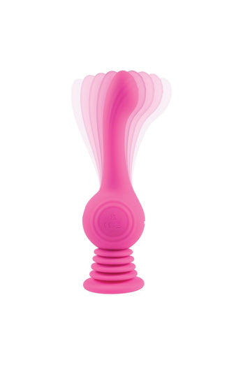 Evolved - Gyro Vibe with Suction Cup Base - Pink - Stag Shop