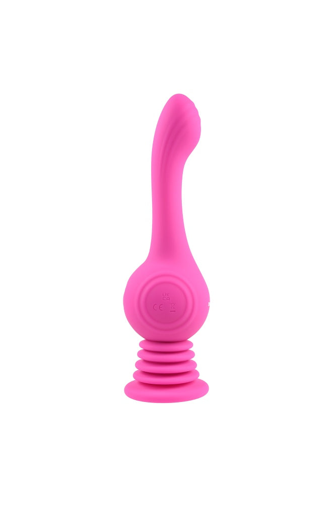 Evolved - Gyro Vibe with Suction Cup Base - Pink - Stag Shop