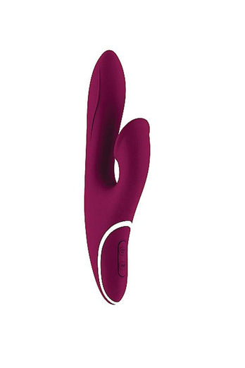 Shots - Hiky 2 Rabbit Vibrator with Clitoral Stimulator - Purple - Stag Shop