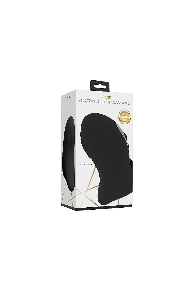 Shots Toys - VIVE - Hana Pulse Wave Finger Vibrator - Black - Stag Shop