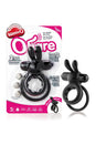 Screaming O - O Hare Vibrating Double Cock Ring - Black - Stag Shop