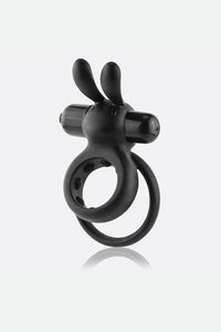 Thumbnail for Screaming O - O Hare Vibrating Double Cock Ring - Black - Stag Shop