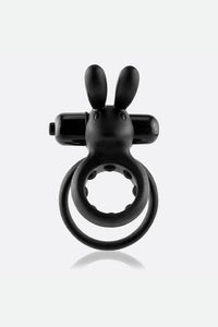 Thumbnail for Screaming O - O Hare Vibrating Double Cock Ring - Black - Stag Shop