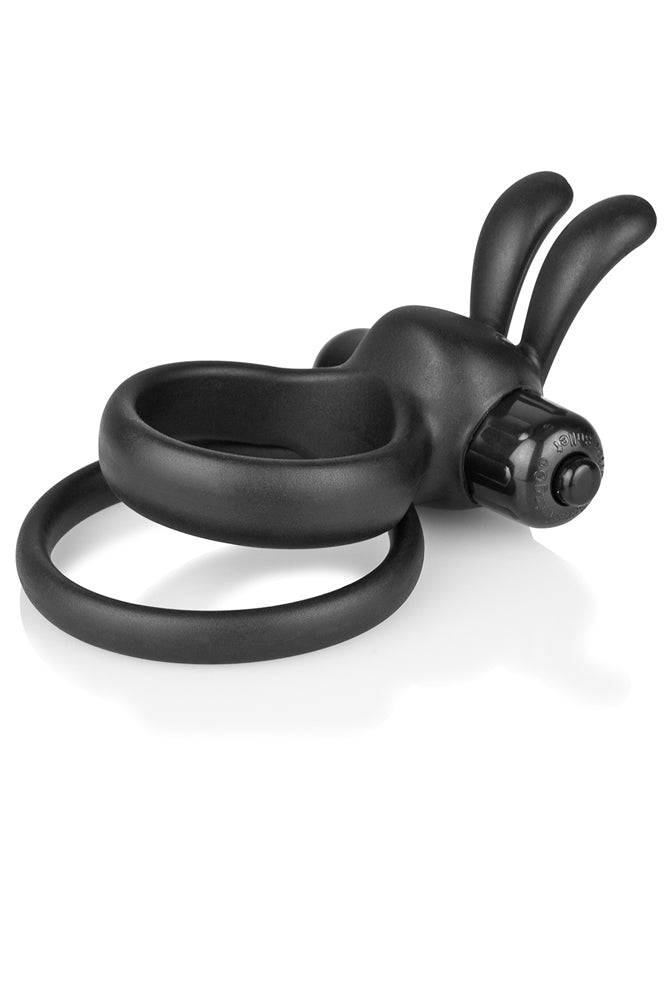 Screaming O - O Hare XL Vibrating Double Cock Ring - Black - Stag Shop