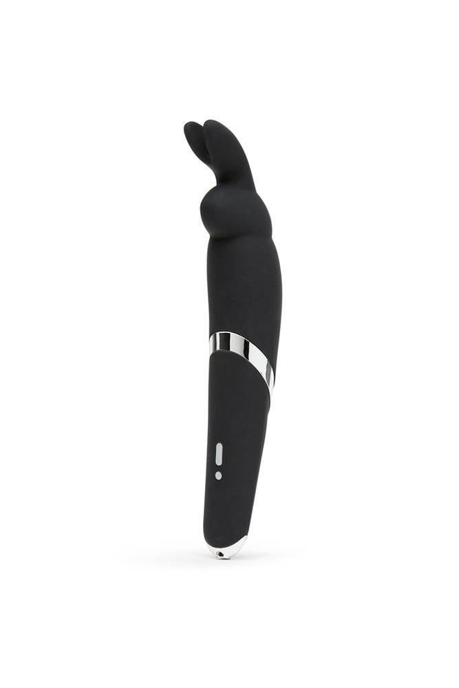 Lovehoney - Happy Rabbit - Rechargeable Vibrating Rabbit Ear Wand - Black - Stag Shop
