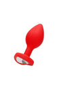 Ouch by Shots Toys - Diamond Heart Butt Plug - Assorted - Stag Shop