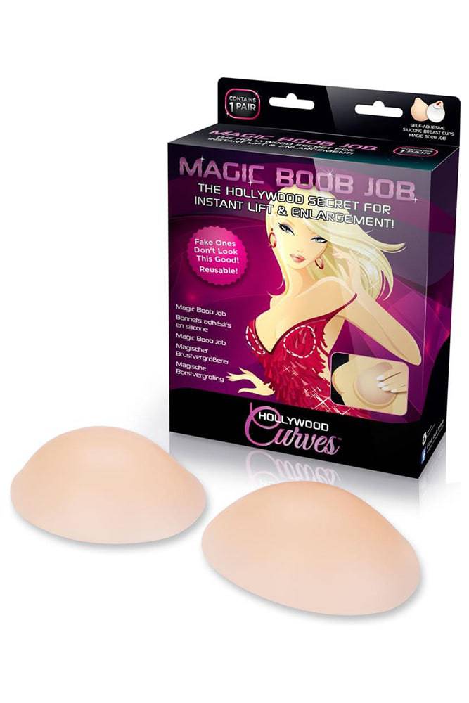 Hollywood Curves - HC009 - Magic Boob Job Silicone Cups - Beige - Stag Shop