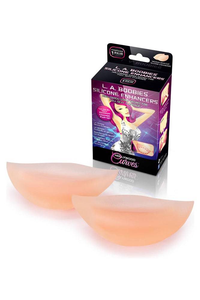 Hollywood Curves - HC019 - L.A. Boobies Silicone Breast Enhancers - OS - Stag Shop