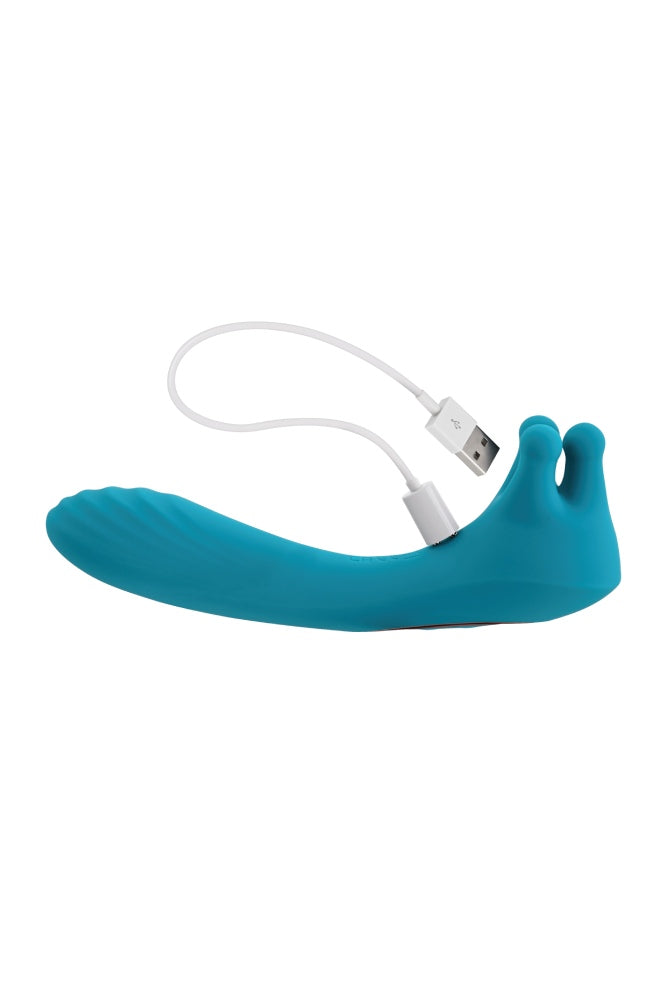 Evolved - Heads or Tails Double Ended Vibrator - Blue - Stag Shop