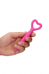 Ouch by Shots Toys - Silicone Heart Vaginal Dilator Set - Pink - Stag Shop