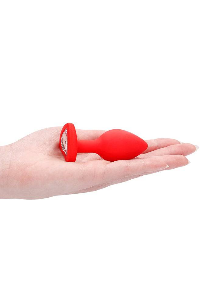 Ouch by Shots Toys - Diamond Heart Butt Plug - Assorted - Stag Shop