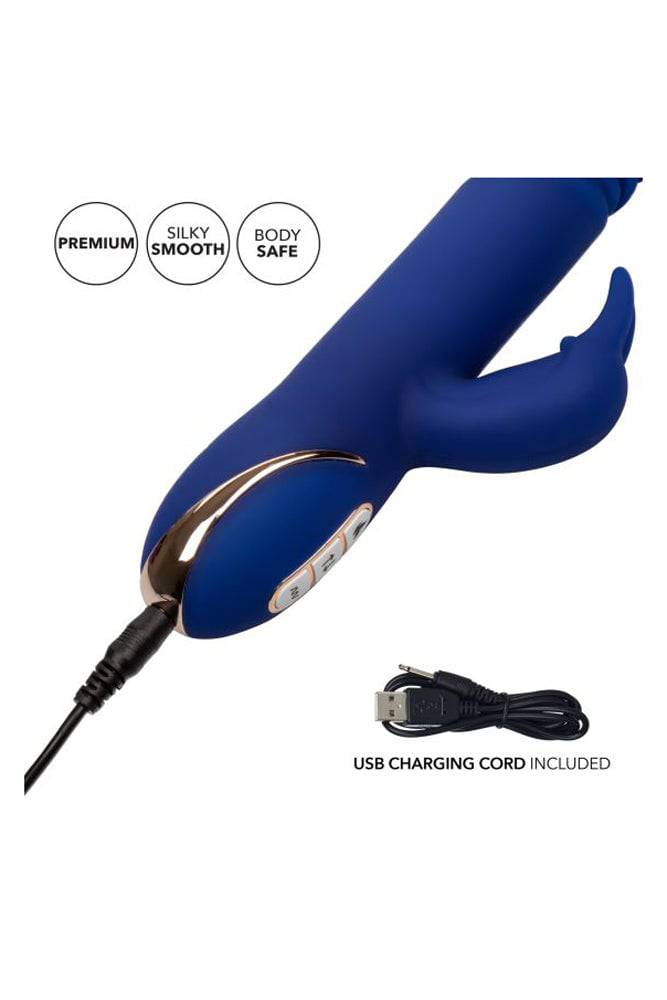 Cal Exotics - Jack Rabbit Signature - Heated Thrusting G Rabbit - Blue - Stag Shop