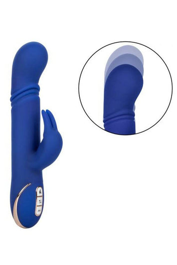 Cal Exotics - Jack Rabbit Signature - Heated Thrusting G Rabbit - Blue - Stag Shop