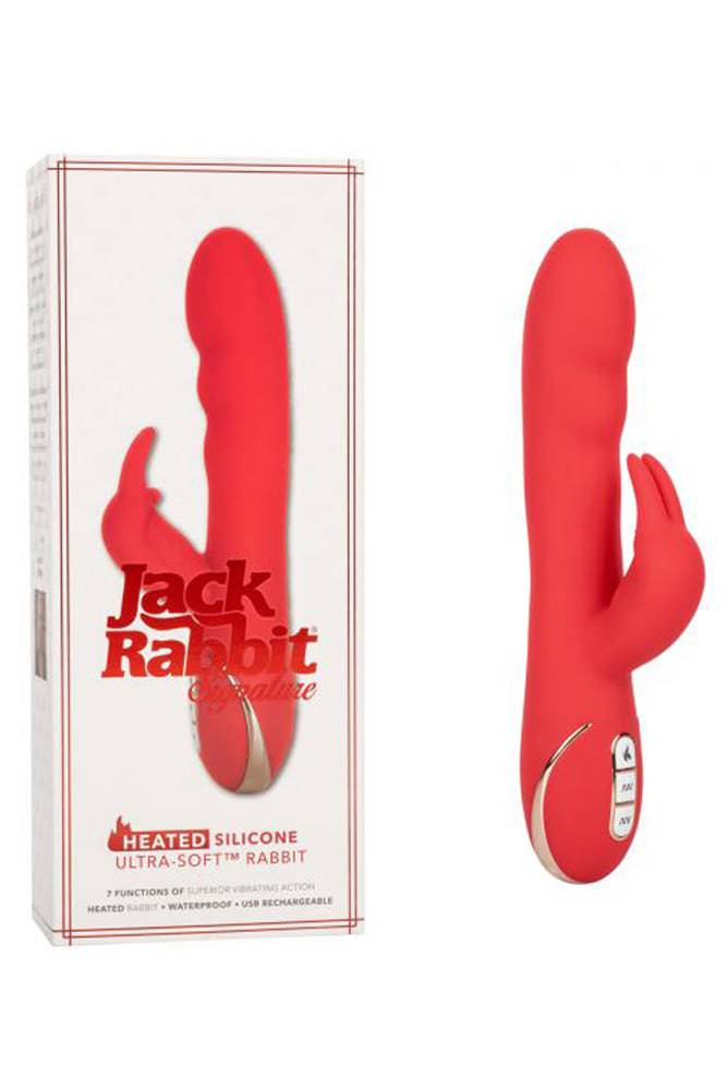 Cal Exotics - Jack Rabbit Signature - Heated Ultra-Soft Rabbit - Red - Stag Shop