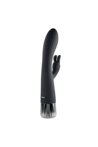 Thumbnail for Evolved - Heat up & Chill Heating and Cooling Rabbit Vibrator - Black - Stag Shop