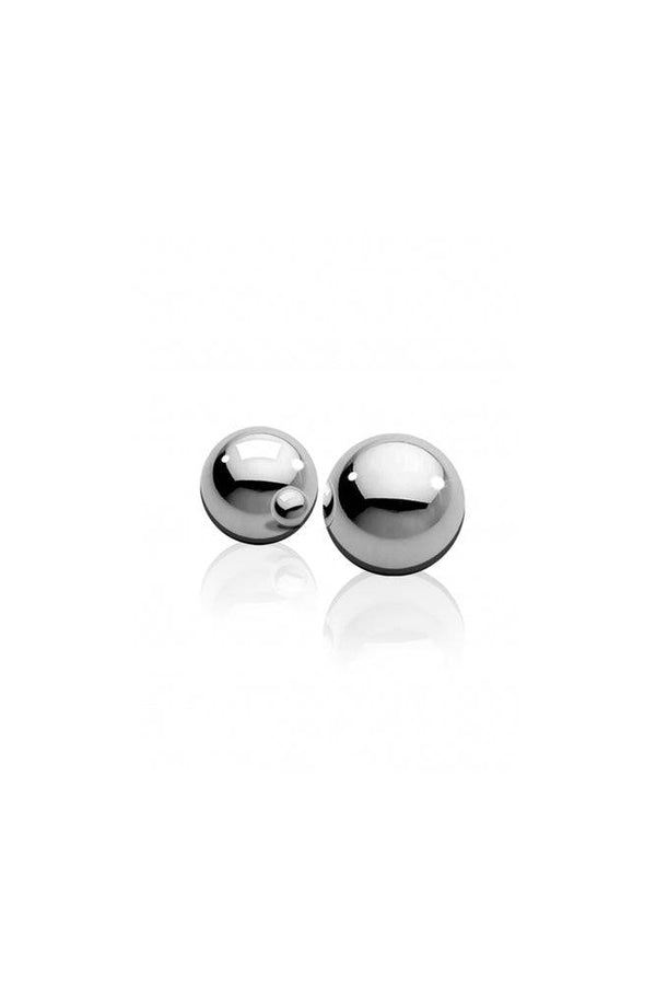 Ouch by Shots Toys - Heavy Weight Ben Wa Balls - Silver - Stag Shop