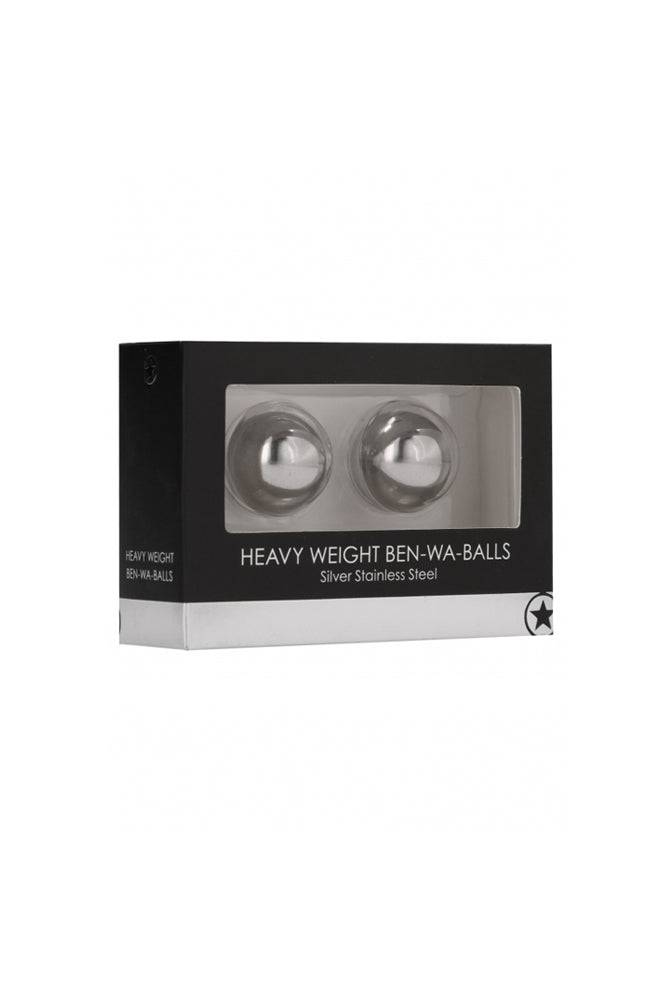 Ouch by Shots Toys - Heavy Weight Ben Wa Balls - Silver - Stag Shop