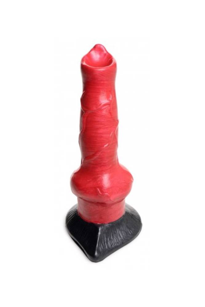 XR Brands - Creature Cocks - Hellhound Canine Penis Silicone Dildo - Red - Stag Shop