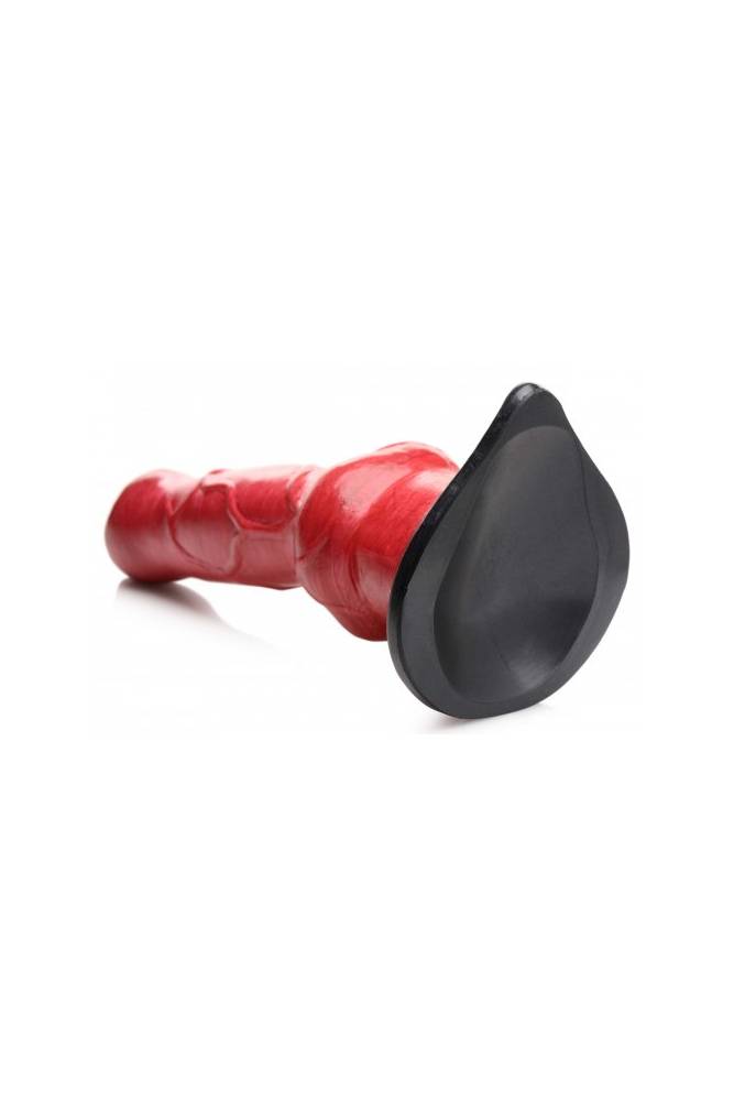 XR Brands - Creature Cocks - Hellhound Canine Penis Silicone Dildo - Red - Stag Shop