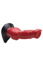 XR Brands - Creature Cocks - Hellhound Canine Penis Silicone Dildo - Red - Stag Shop