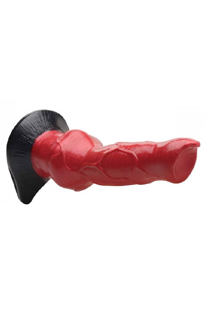 XR Brands - Creature Cocks - Hellhound Canine Penis Silicone Dildo - Red - Stag Shop