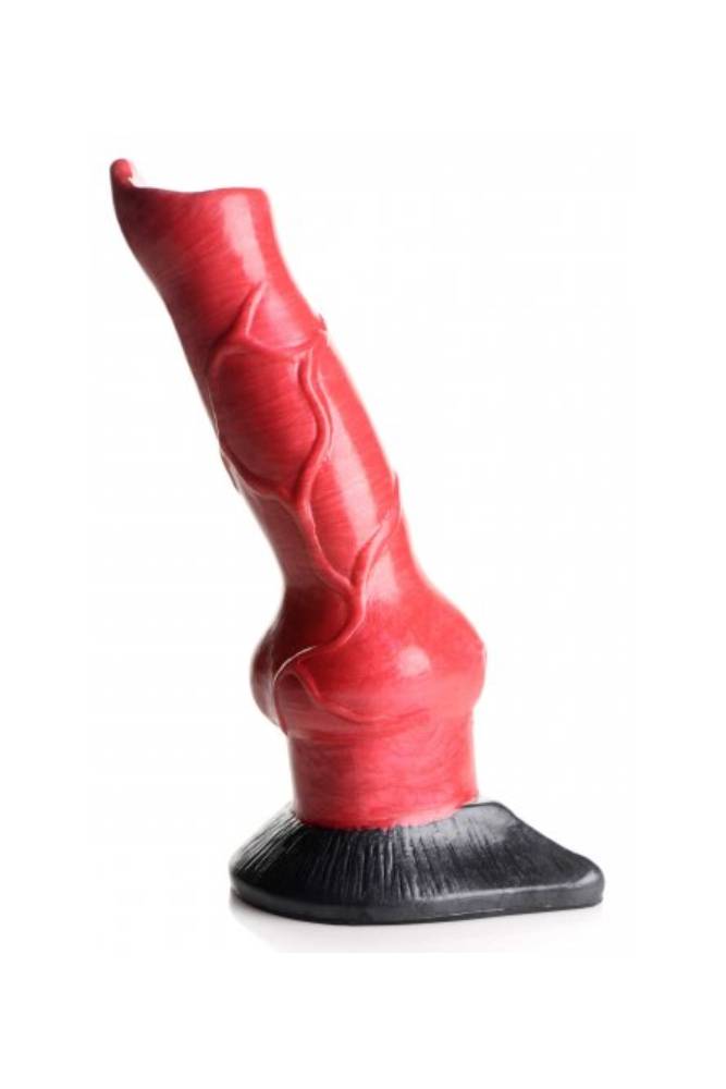 XR Brands - Creature Cocks - Hellhound Canine Penis Silicone Dildo - Red - Stag Shop